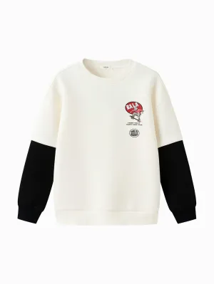 2025 Spring New Boy Round Neck Sweatshirt