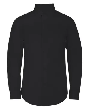 Adam Baker Boy's Regular Fit 4-Way Stretch Long Sleeve Solid Dress Shirt - Colors