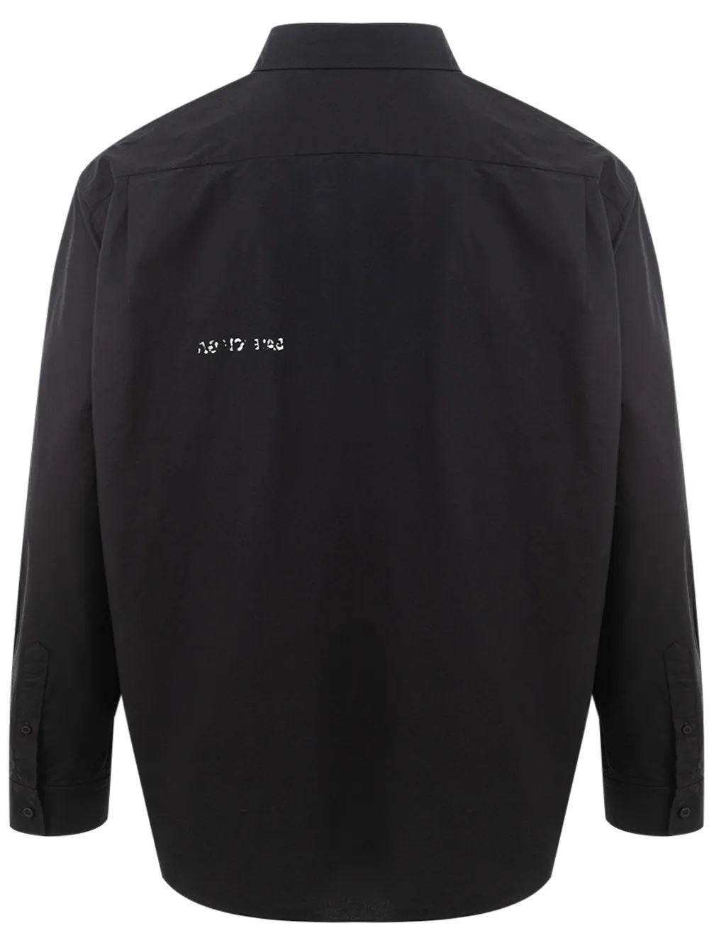Balenciaga Elegant Oversized Black Cotton Shirt