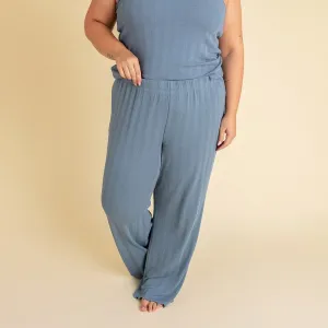 Bamboo Pointelle Lounge Pants - Slate