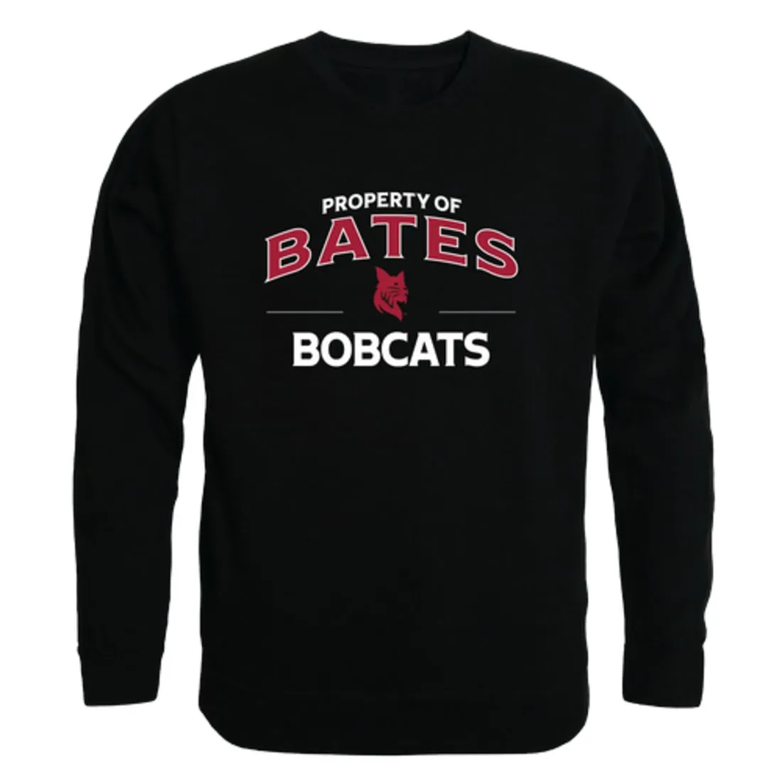 Bates College Bobcats Property Fleece Crewneck Pullover Sweatshirt