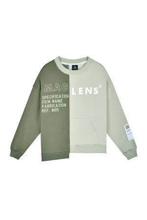 Boxy Splicing Sweatshirt