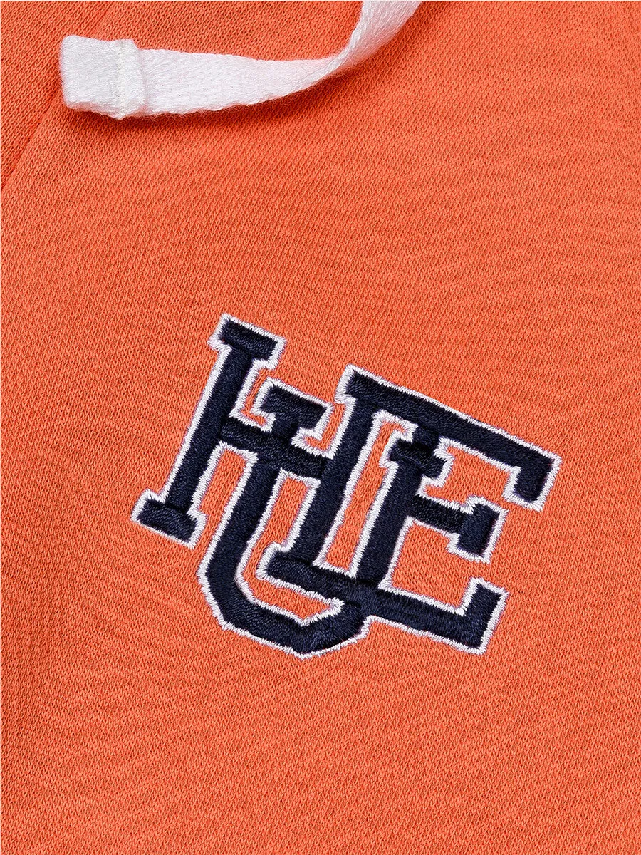 Boys Orange Fleece Slim Joggers