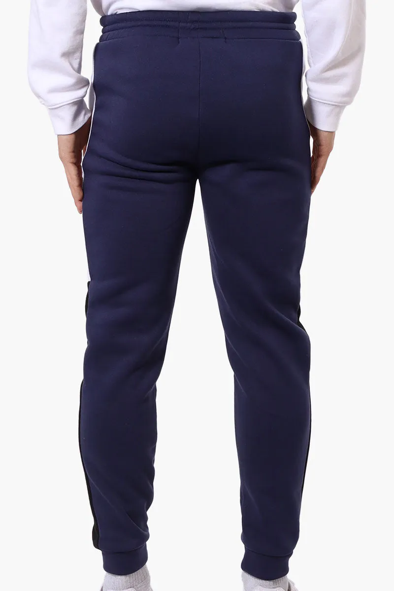 Canada Weather Gear Side Stripe Tie Waist Joggers - Navy