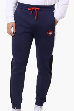 Canada Weather Gear Side Stripe Tie Waist Joggers - Navy