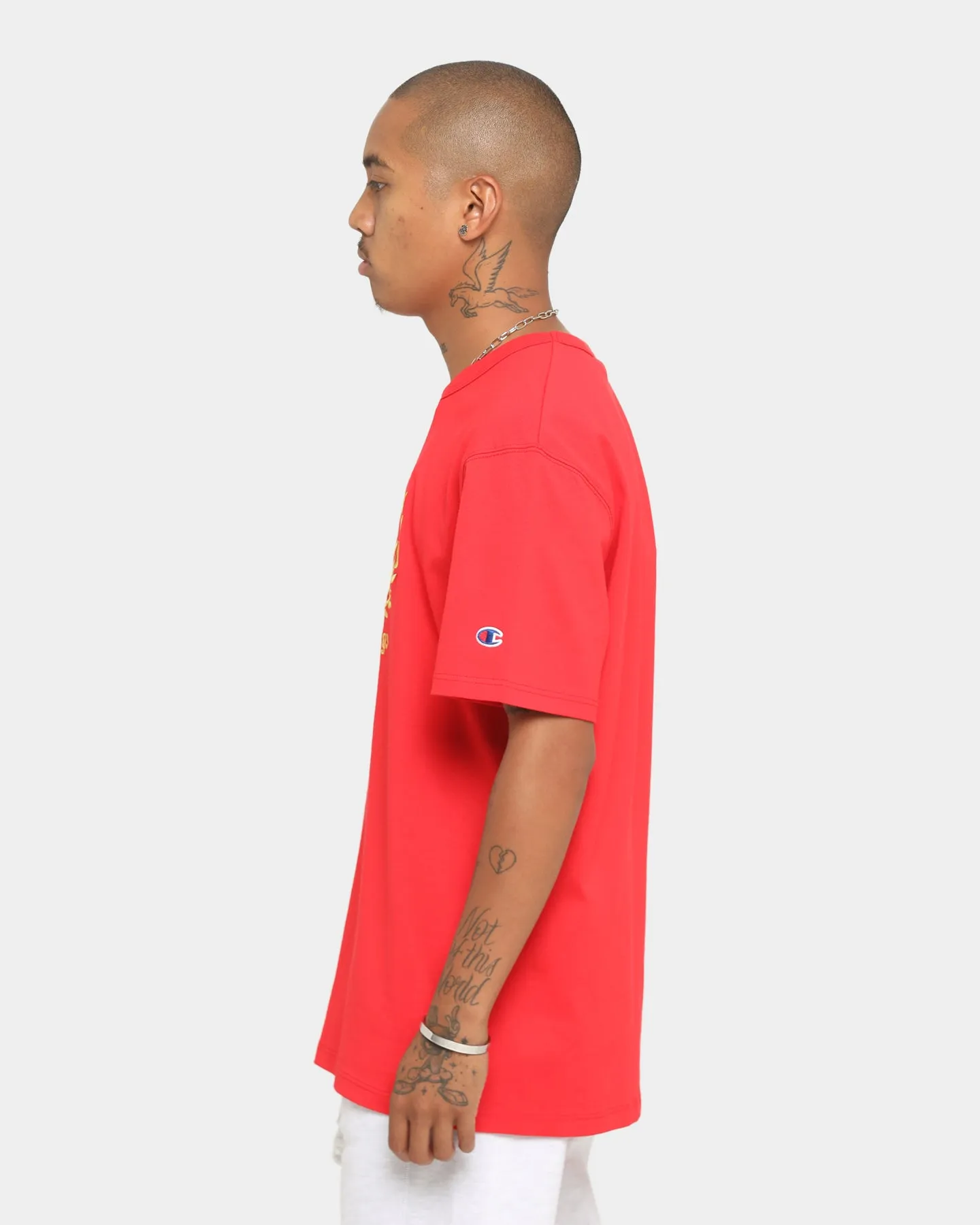 Champion Champion x Culture Kings Heritage T-Shirt Red/Gold