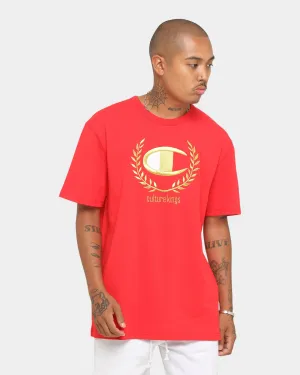 Champion Champion x Culture Kings Heritage T-Shirt Red/Gold