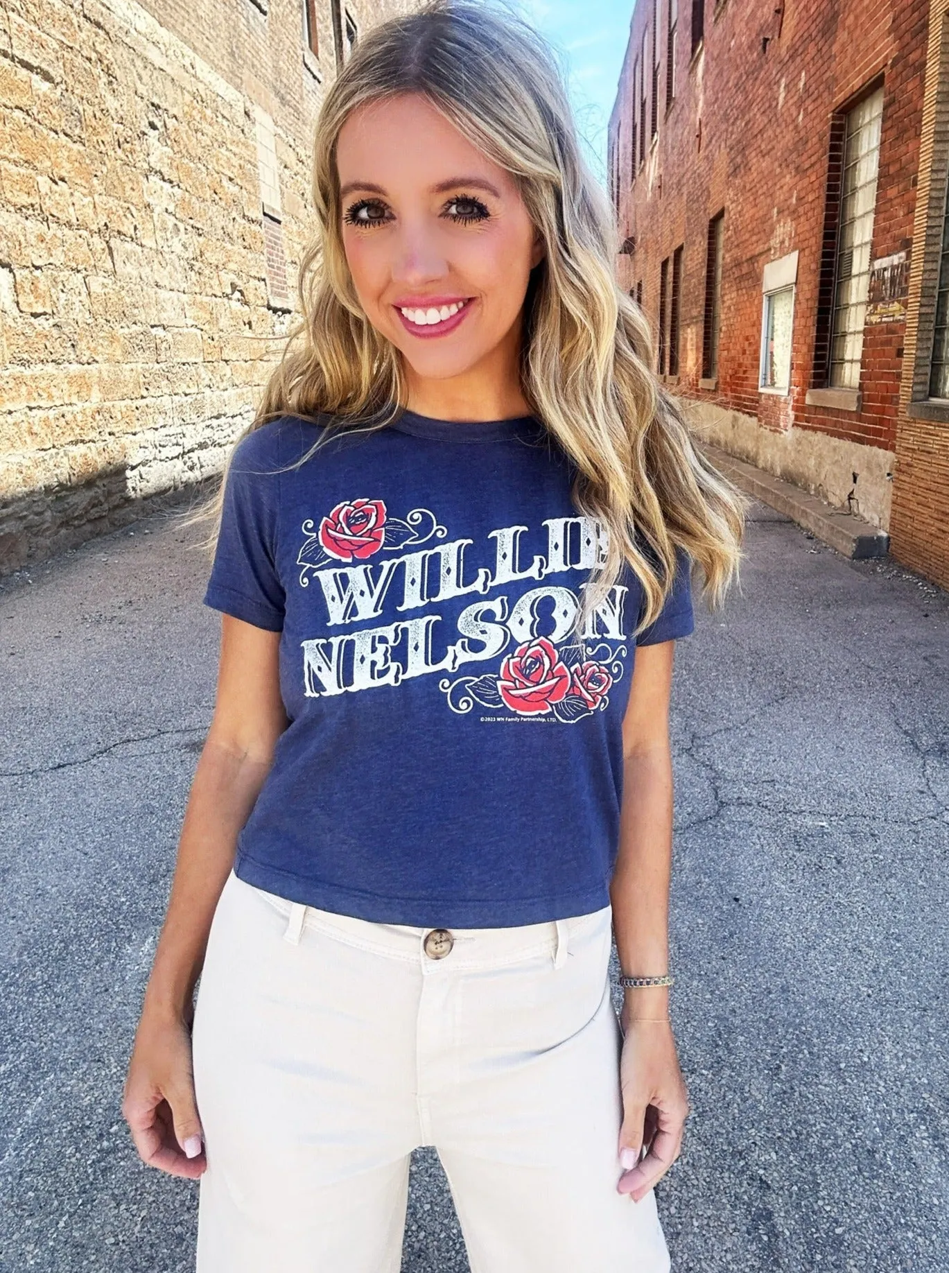 Chaser Willie Nelson Roses Tee