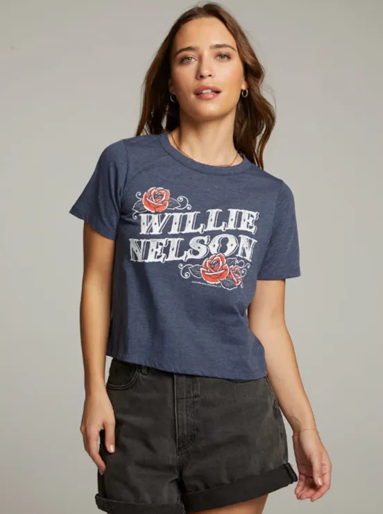 Chaser Willie Nelson Roses Tee