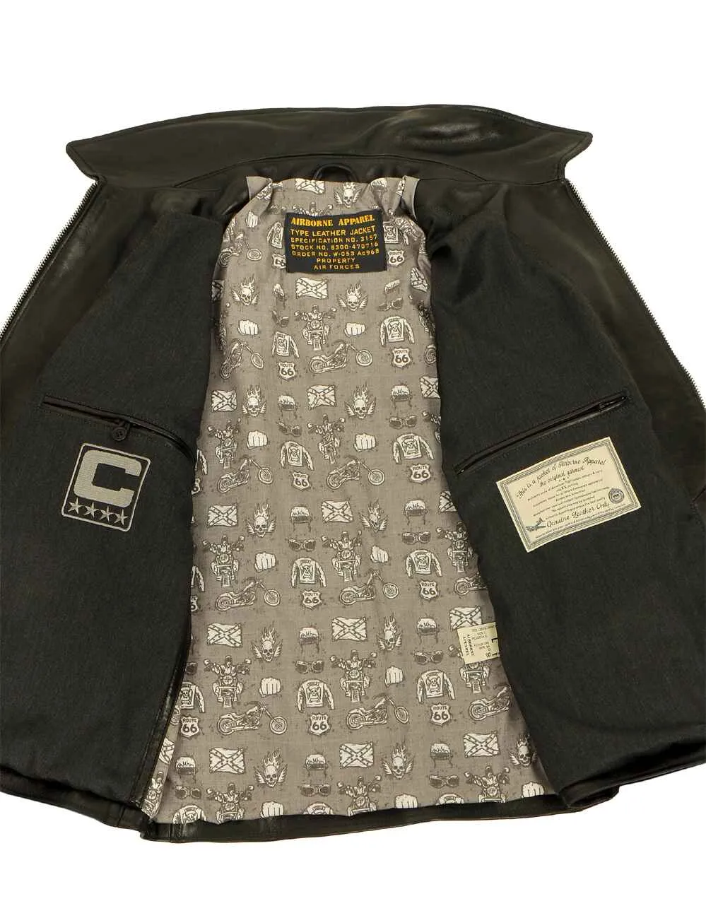 Chicago Route 66 Men's Leather Jacket Art. 408