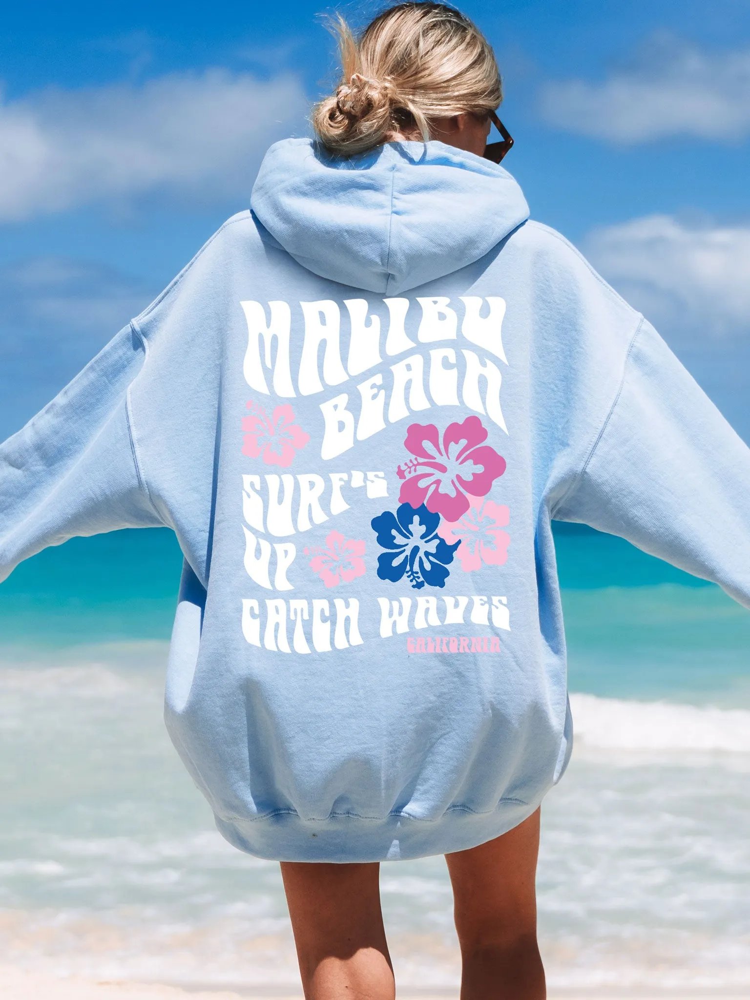Coconut Girl Hoodie - Malibu Beach Surf Hoodie