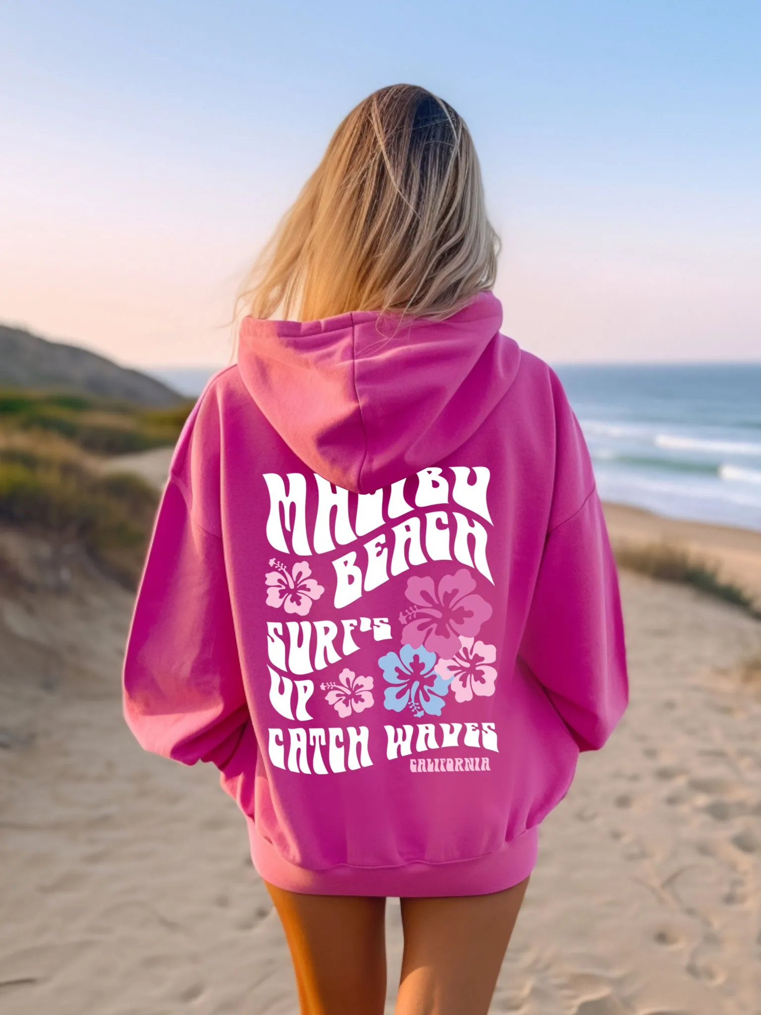 Coconut Girl Hoodie - Malibu Beach Surf Hoodie
