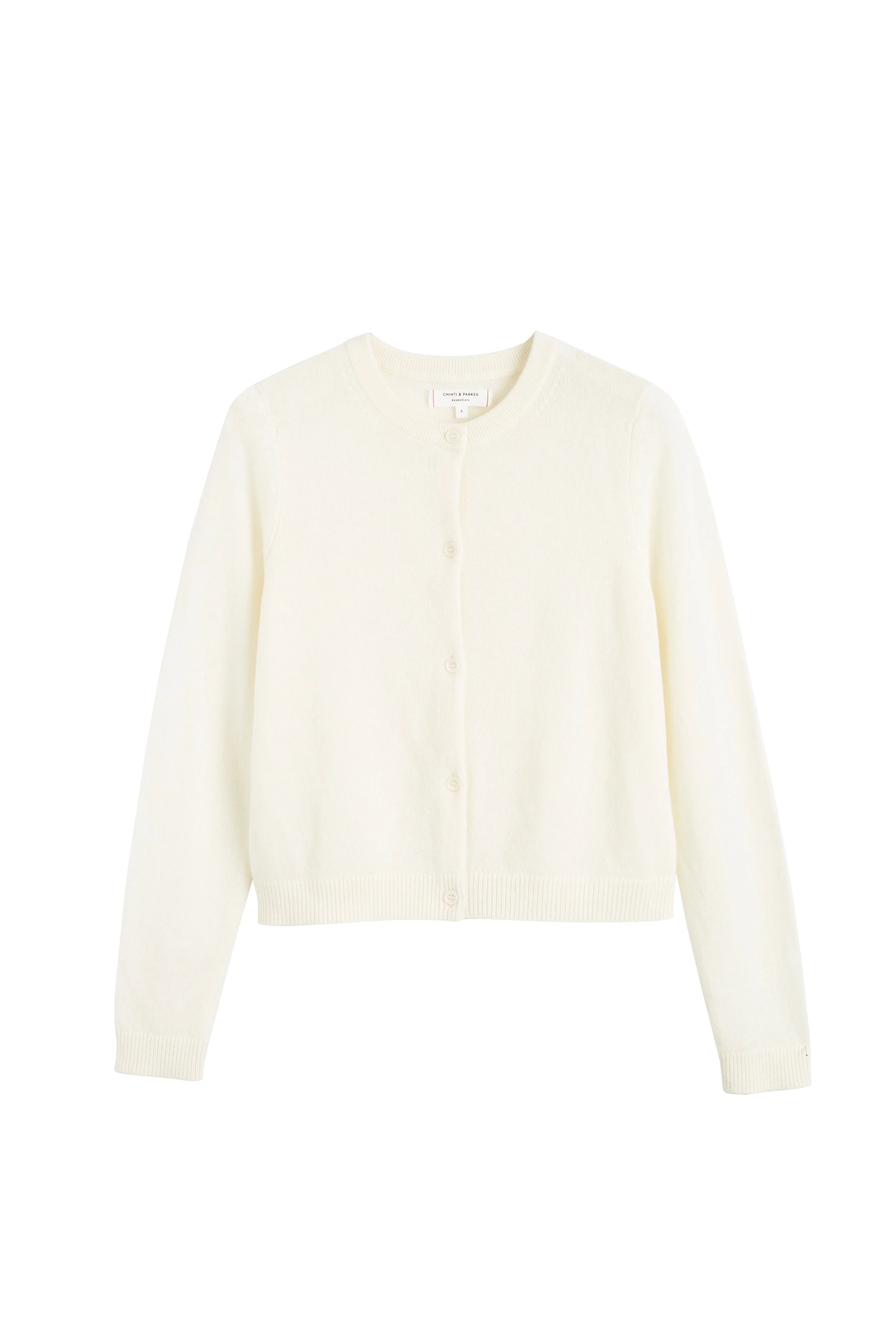 Cream Cloud Cashmere Cropped Cardigan