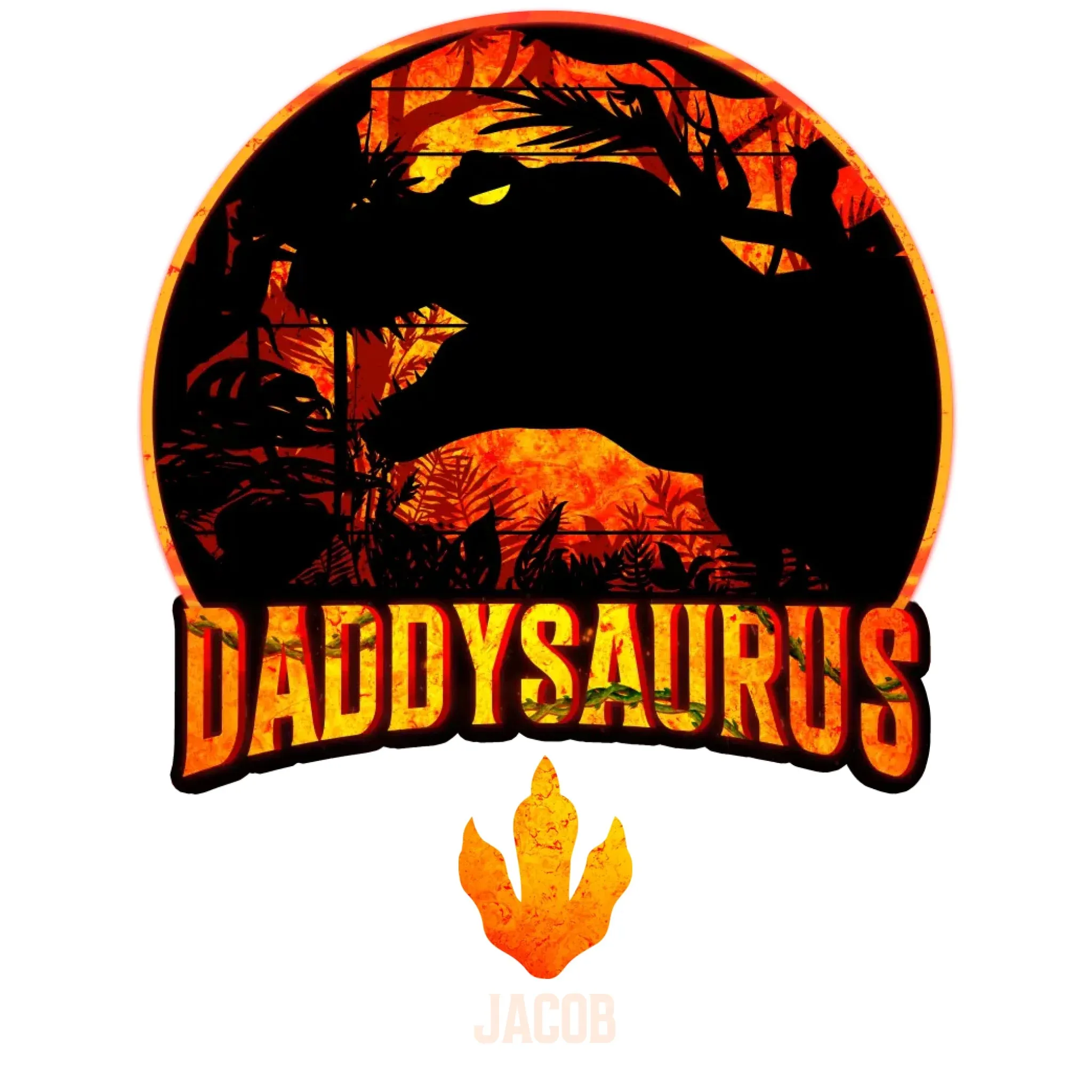 Daddysaurus - Personalized Gifts For Dad - Unisex Hoodie