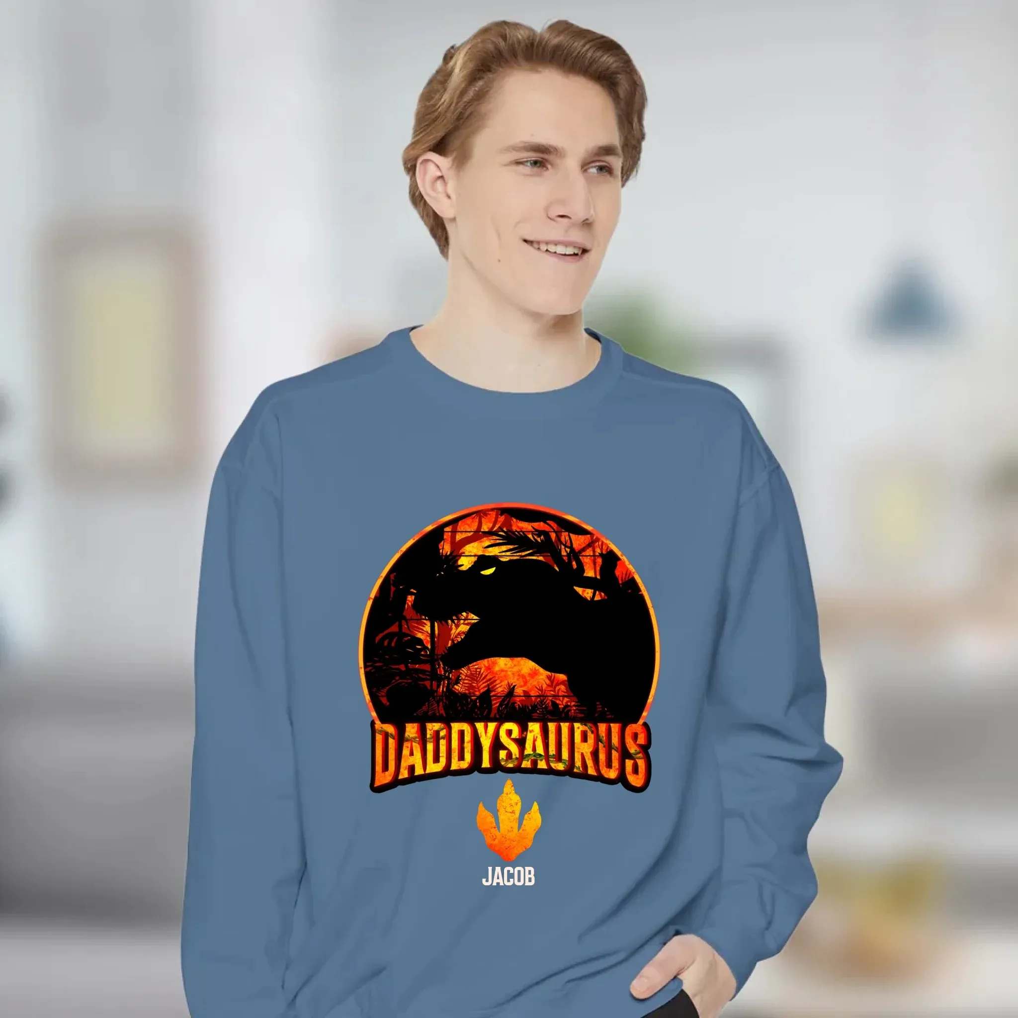Daddysaurus - Personalized Gifts For Dad - Unisex Hoodie