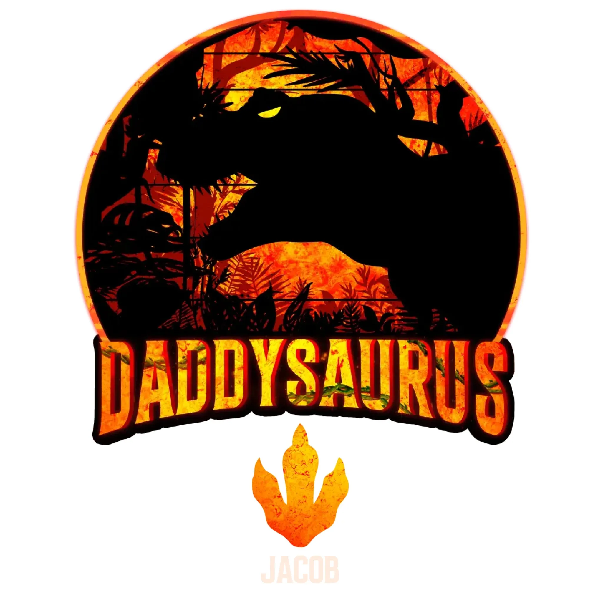 Daddysaurus - Personalized Gifts For Dad - Unisex Hoodie