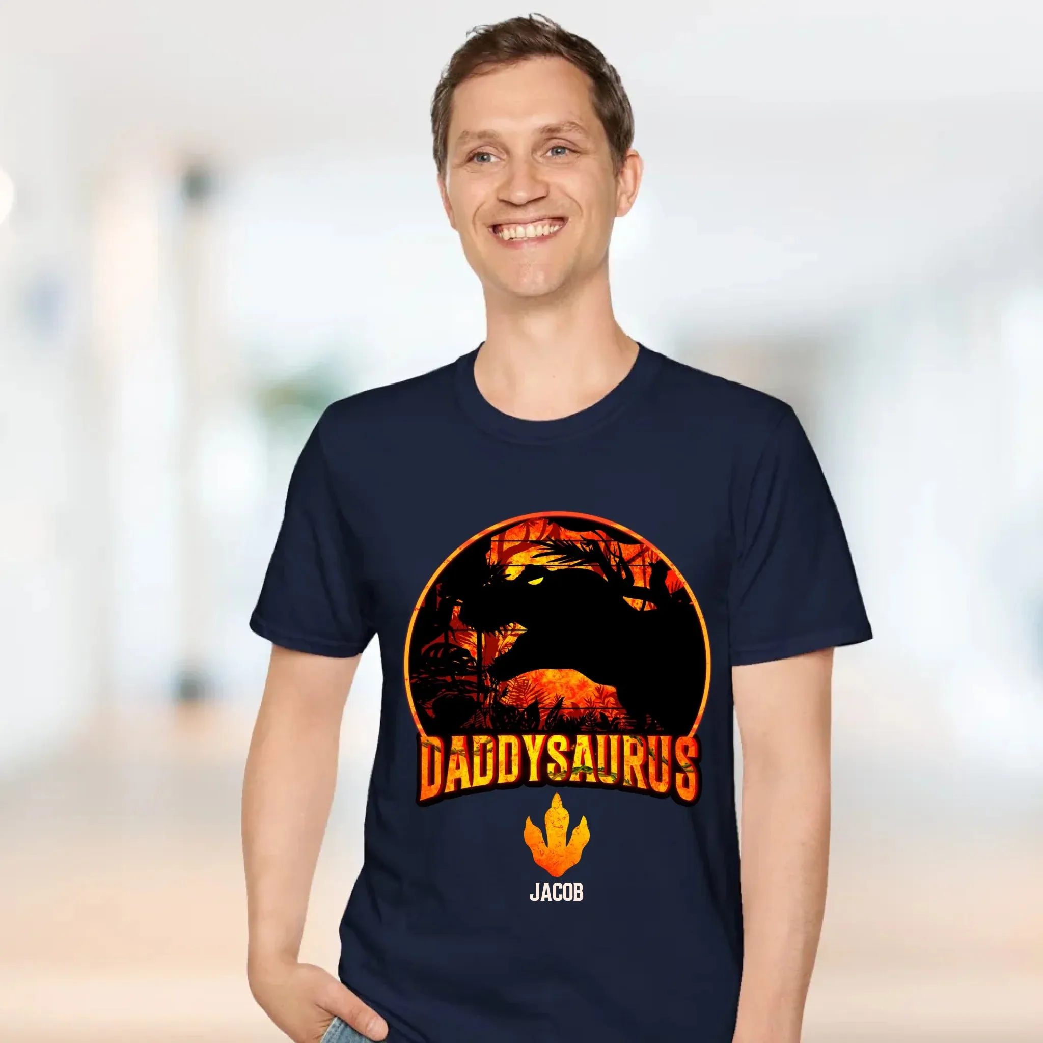 Daddysaurus - Personalized Gifts For Dad - Unisex Hoodie