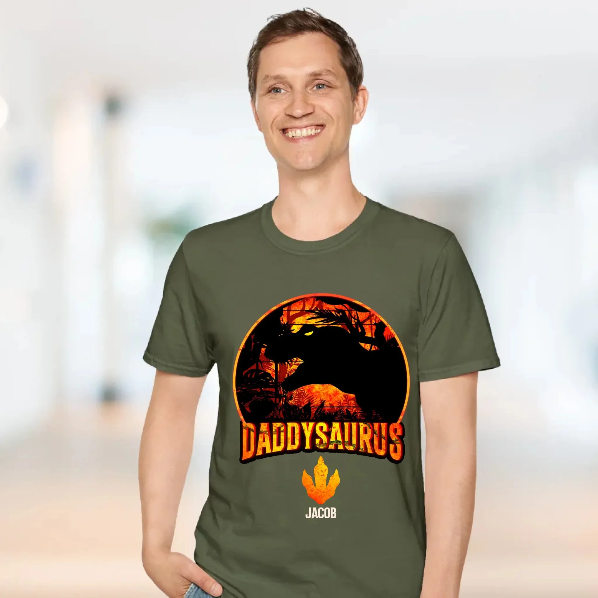 Daddysaurus - Personalized Gifts For Dad - Unisex Hoodie
