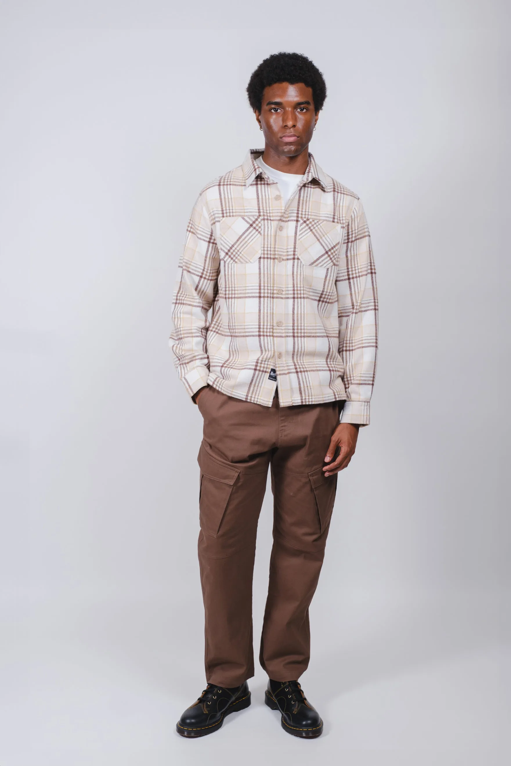 Diagonal Cargo Pocket Twill Pant