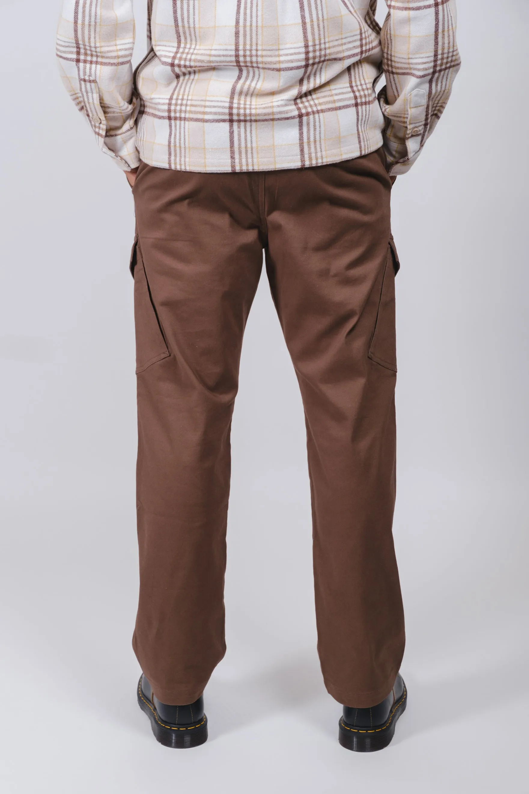 Diagonal Cargo Pocket Twill Pant