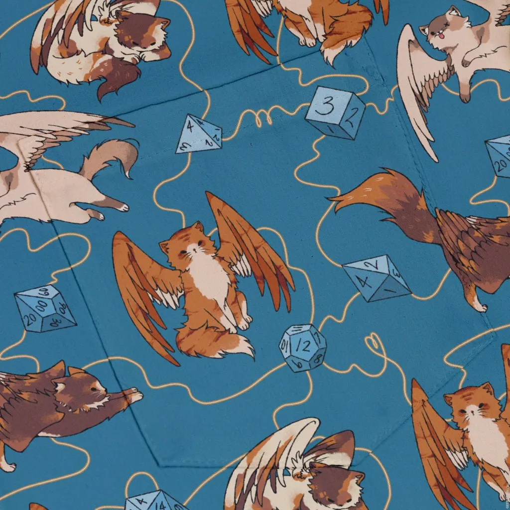 Dnd Tressym Familiars Button Up Shirt