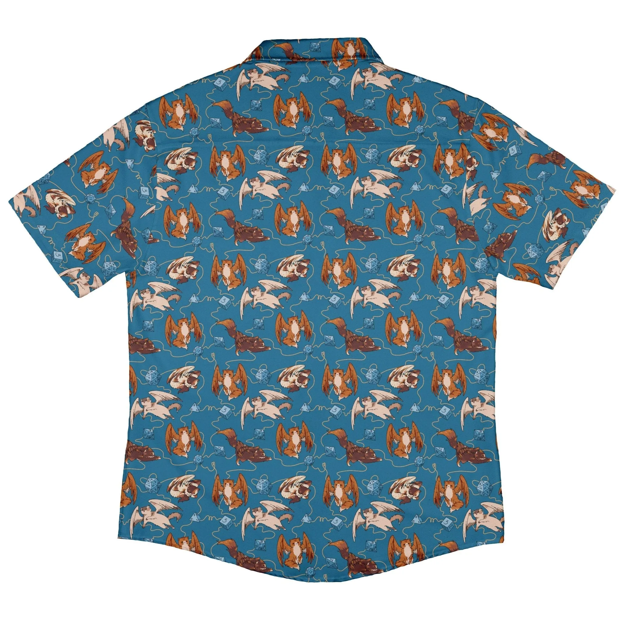 Dnd Tressym Familiars Button Up Shirt