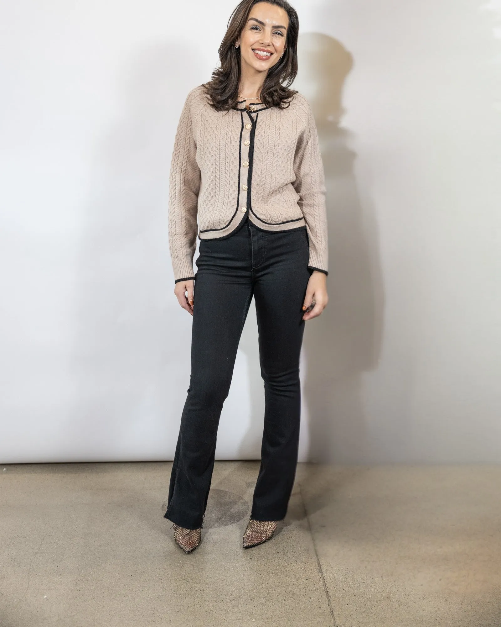 Elouise Cable Knit Cardigan