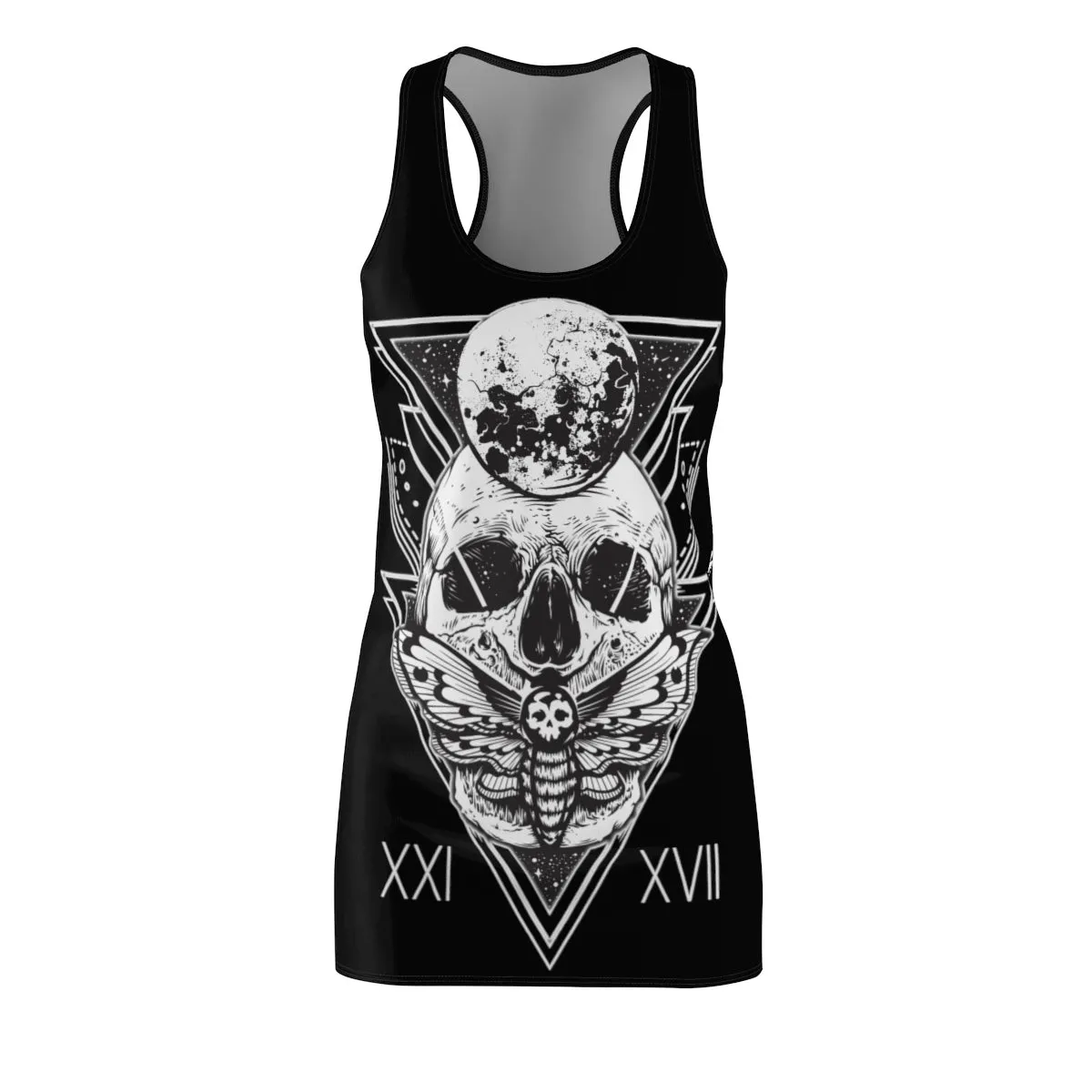 Exclusive HorrorWeb Moth Women's Cut & Sew Racerback Dress
