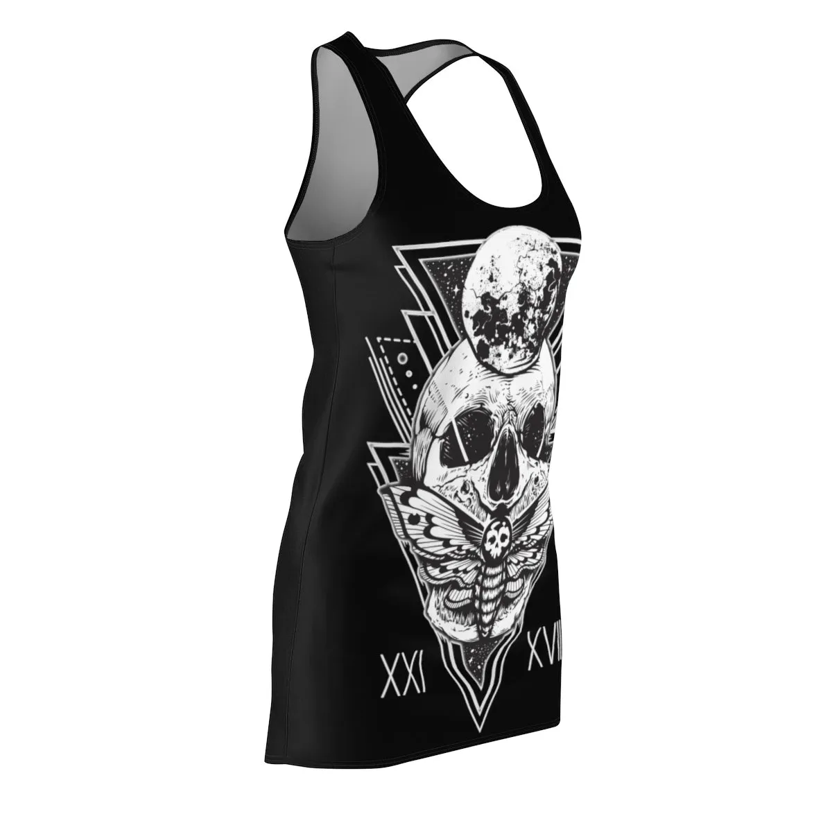 Exclusive HorrorWeb Moth Women's Cut & Sew Racerback Dress