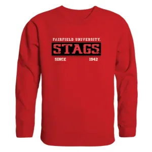 Fairfield University Stags Established Fleece Crewneck Pullover Sweatshirt