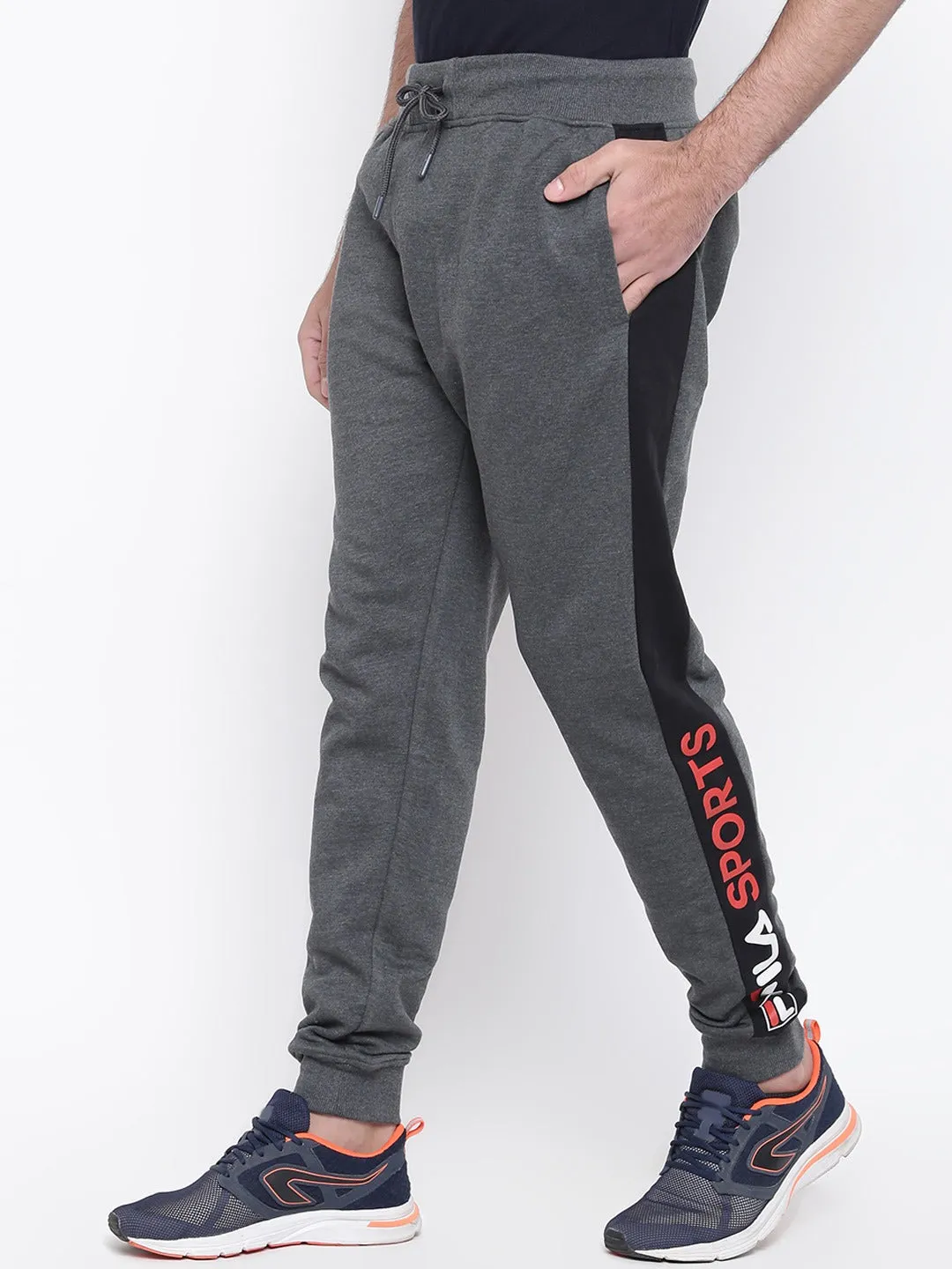 Fila White Baxter Men's Cuffed Jogger