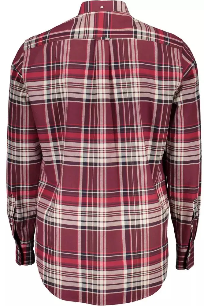 Gant Elegant Pink Button-Down Cotton Shirt