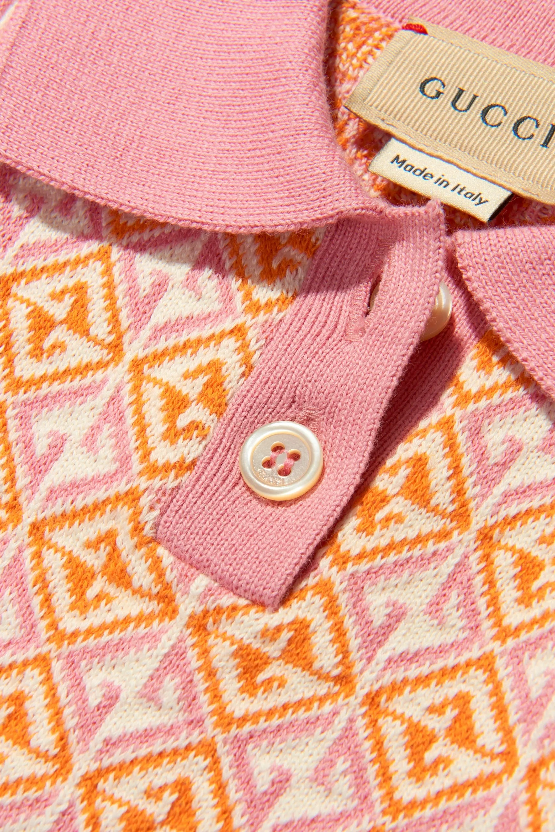 Gucci Baby Girls Cotton Knitted Geometric Dress