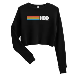 HBO Iconic Logo Women's Fleece Crop Sweatshirt