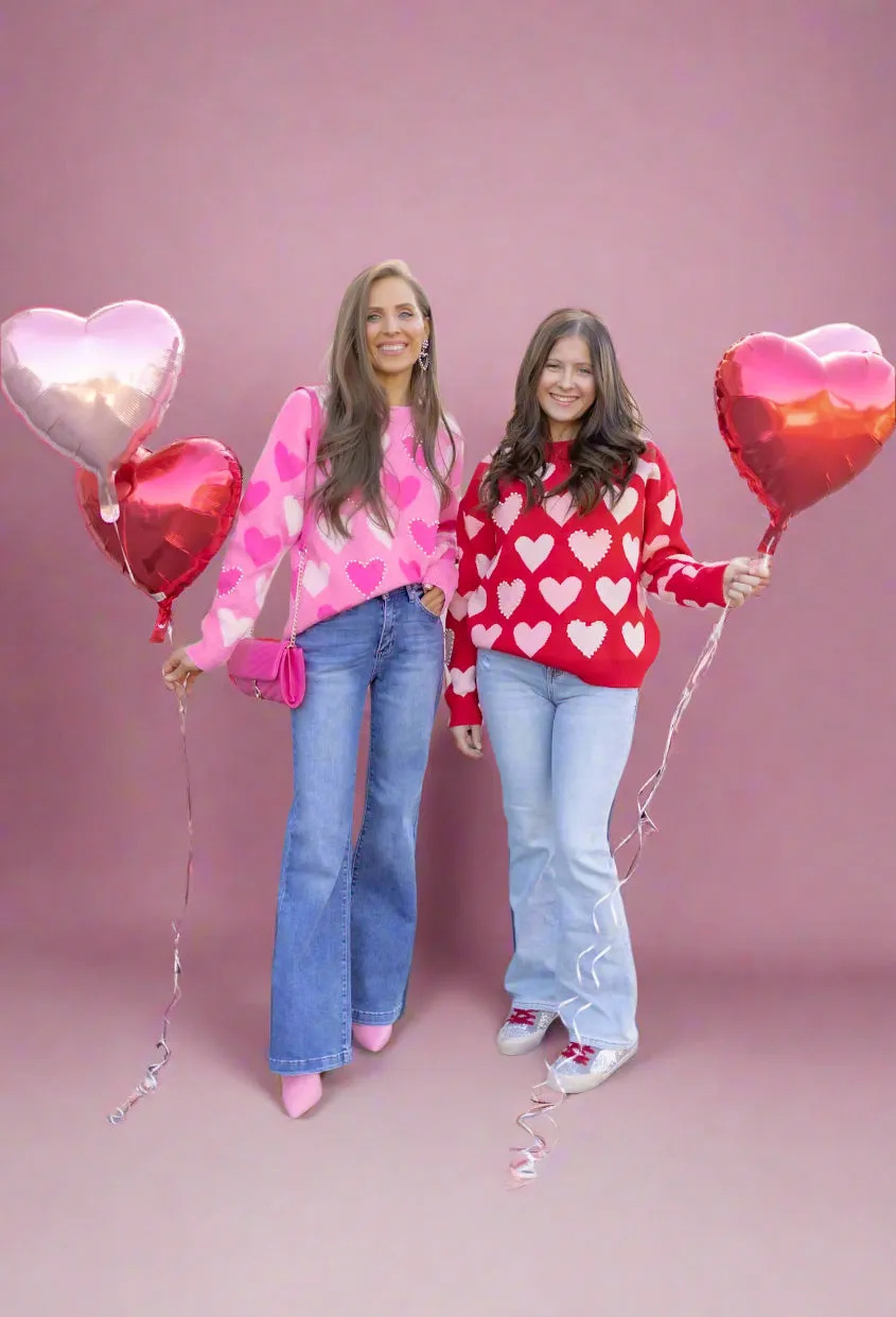 Hearts Galore Luxe Pearl Detail Sweater