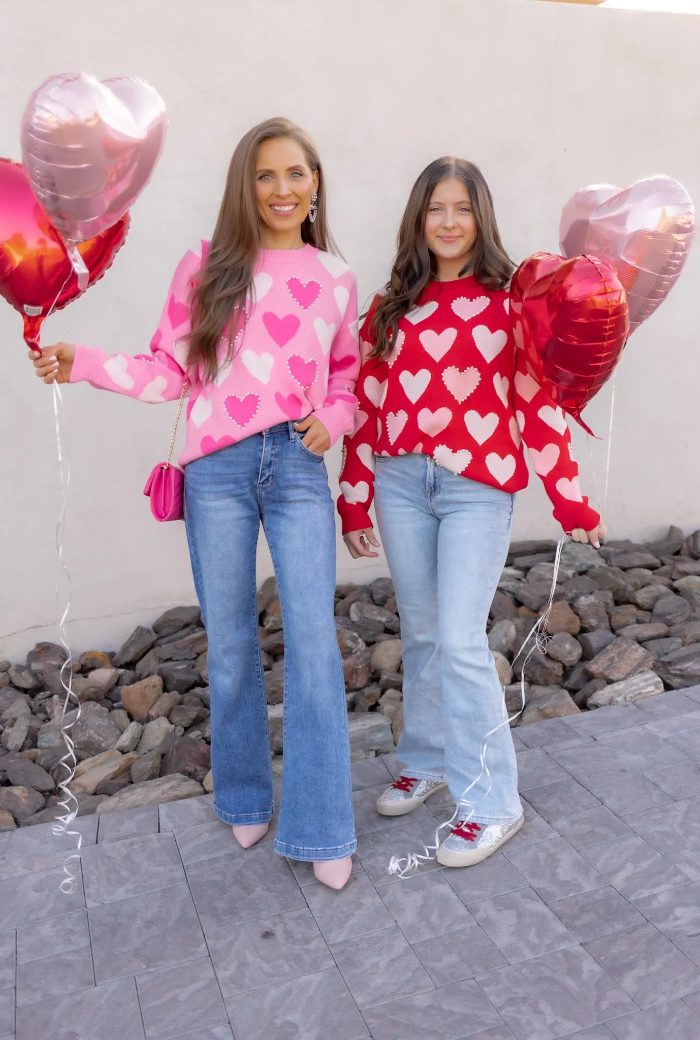 Hearts Galore Luxe Pearl Detail Sweater