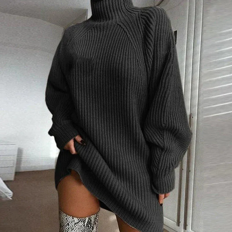 Heidi-Mode | Längen Sweatkleid mit Raglanärmel Salbeigrün
