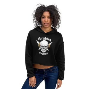 Hi-FI SKULL GOLD HEADSET-WOMEN'S CROPPED HOODIE