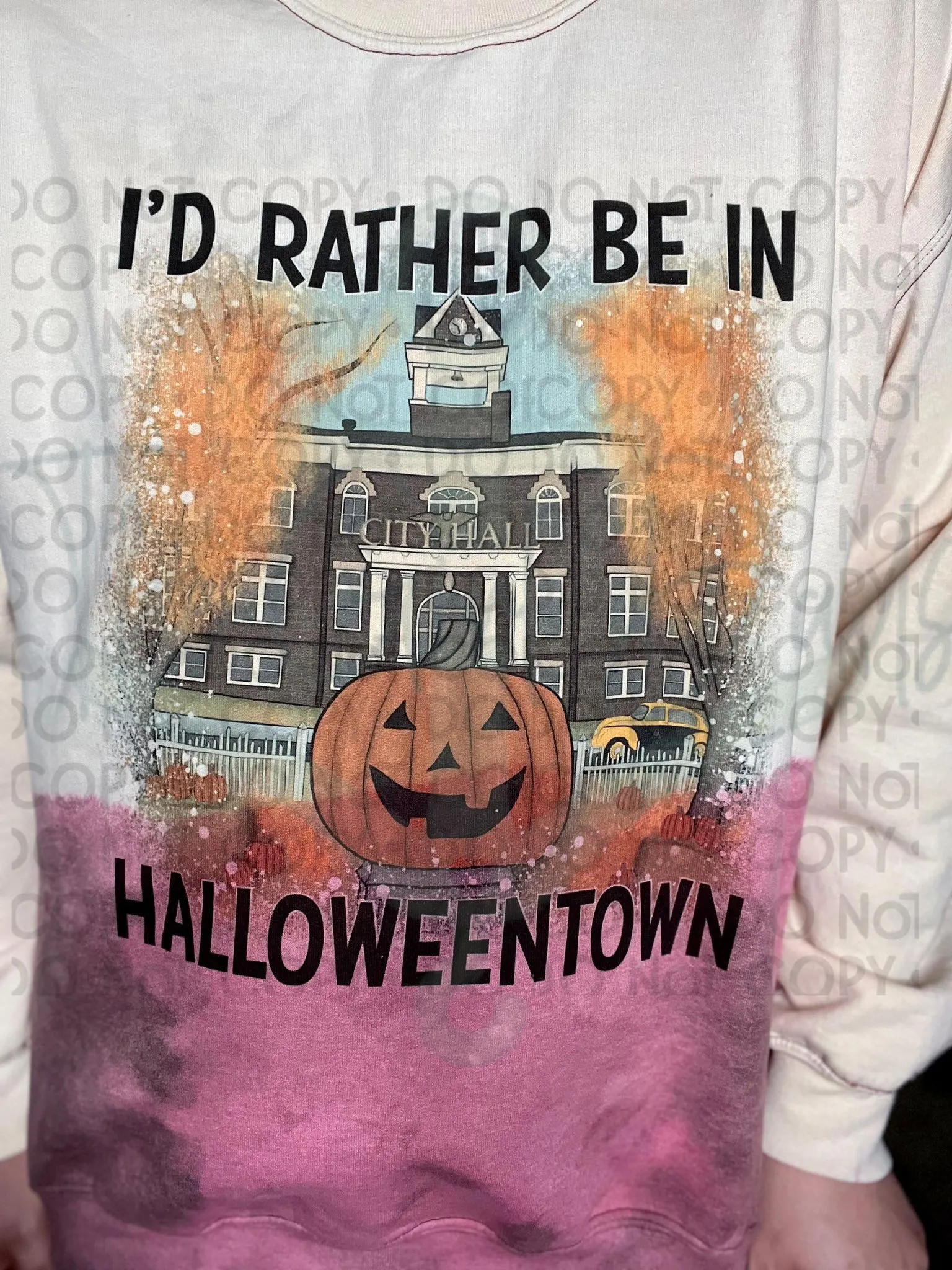 I'd Rather be in Halloweentown Top Design