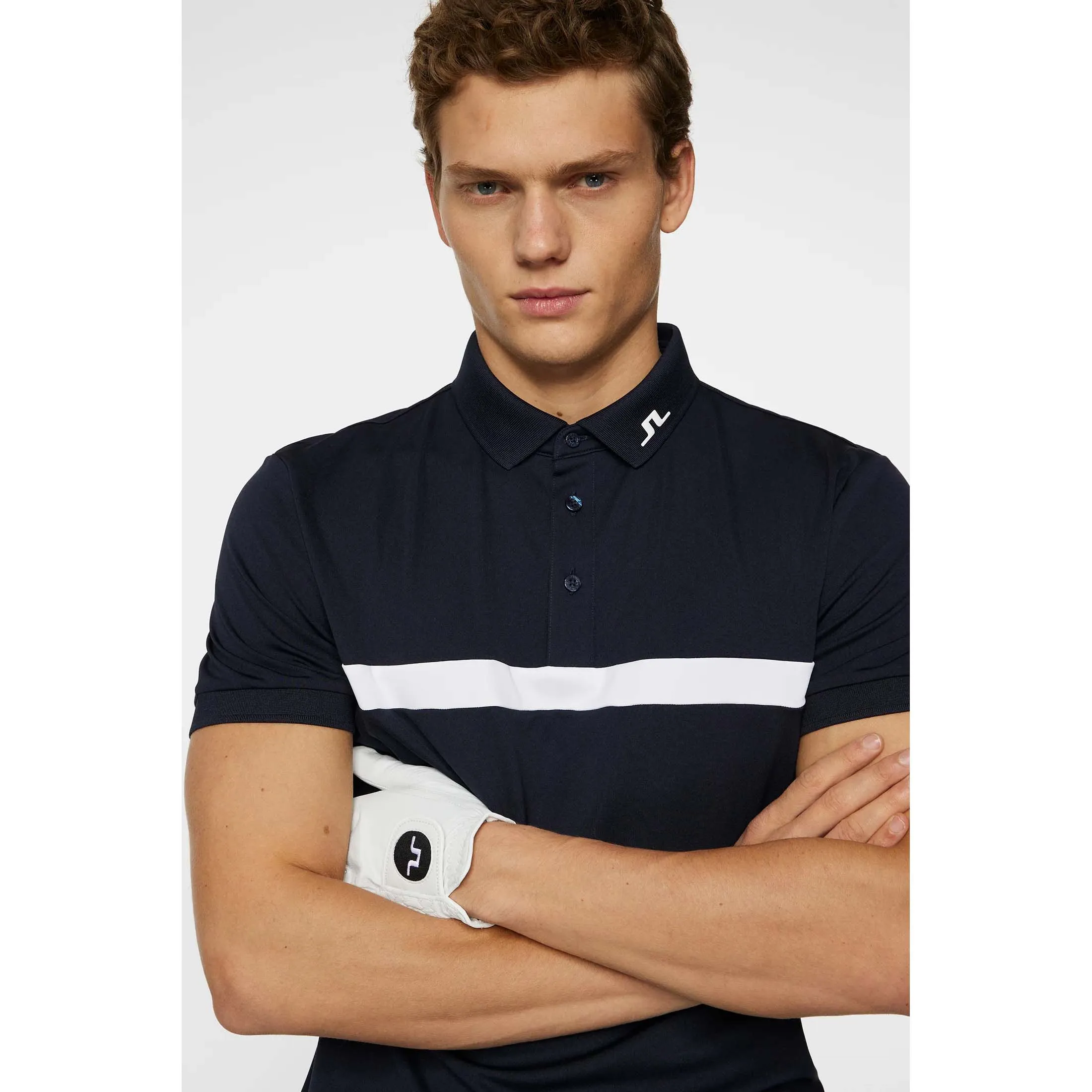 J.Lindeberg Jeff Reg Fit Golf Polo Shirt - JL Navy