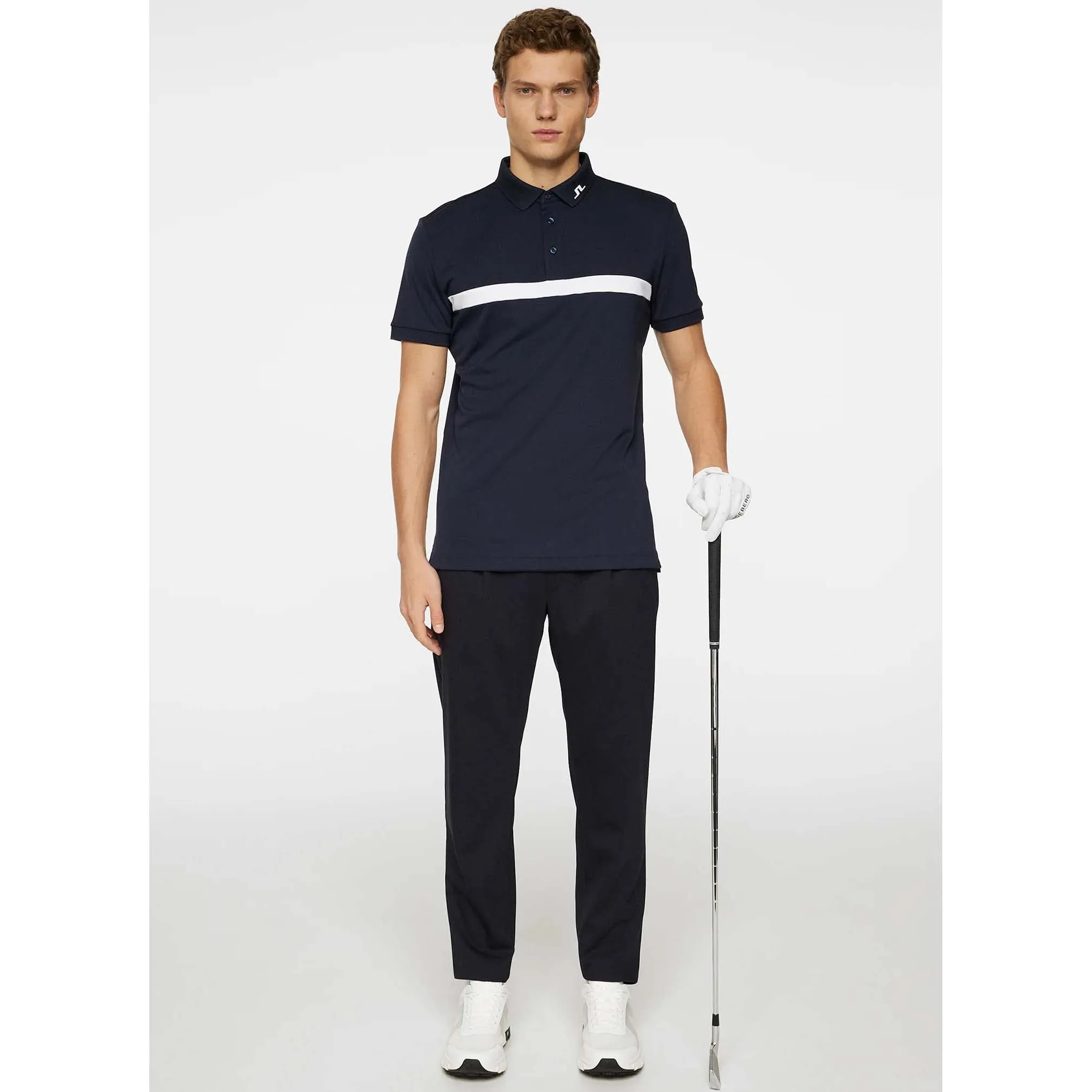 J.Lindeberg Jeff Reg Fit Golf Polo Shirt - JL Navy