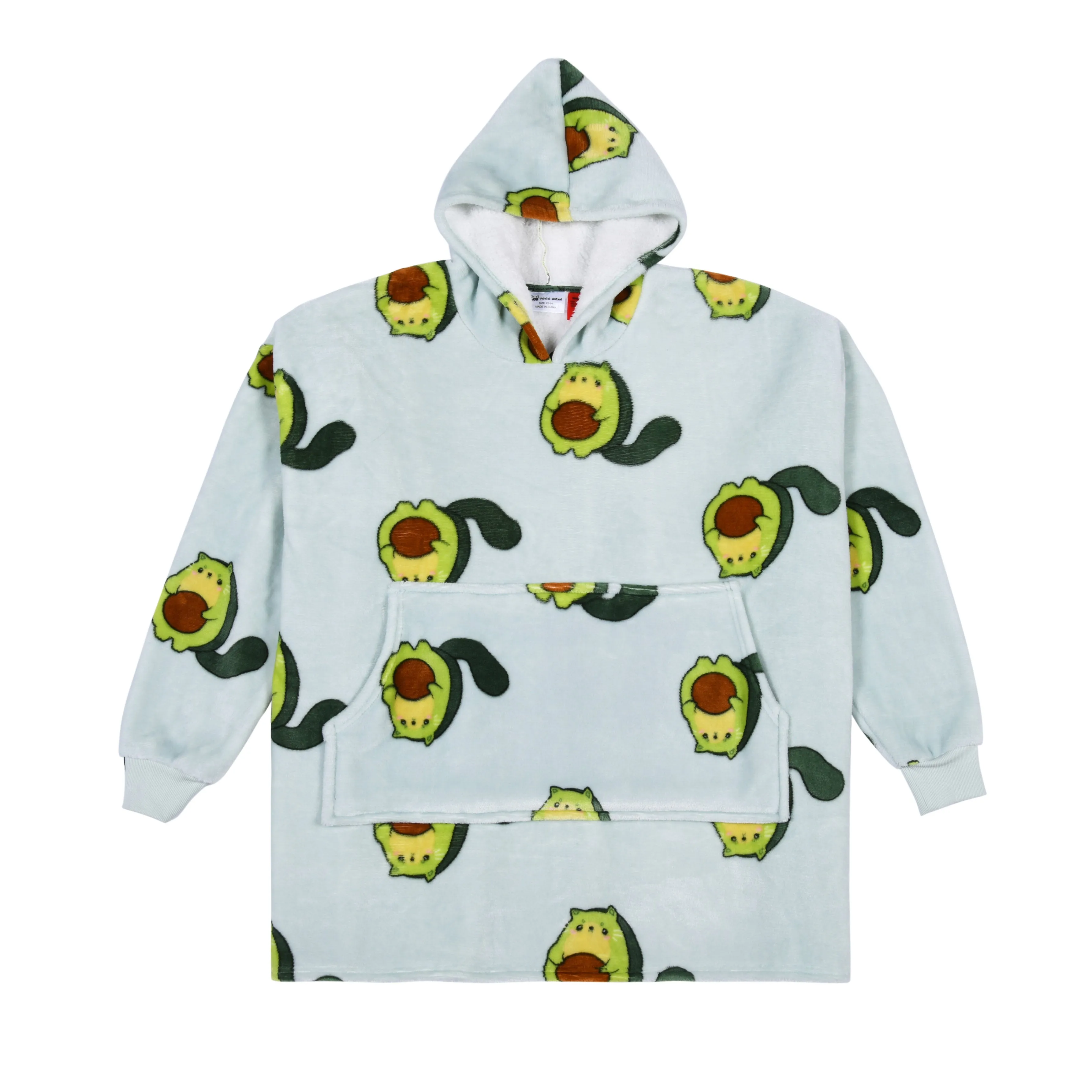 Kids Giant Hoodie Avocato Green