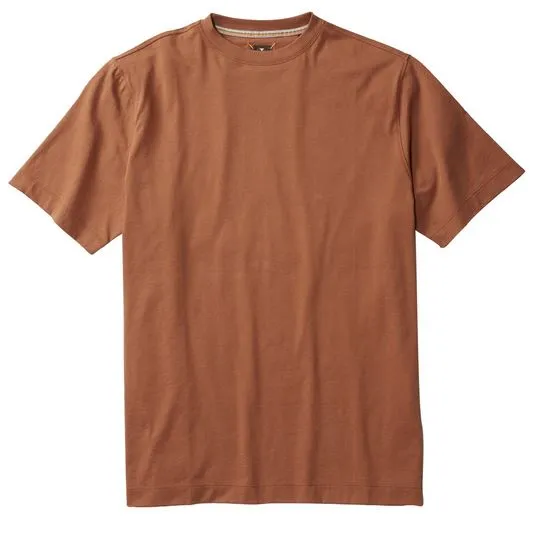 Left Coast Tee Brick Solid Crew Neck Tee Shirt
