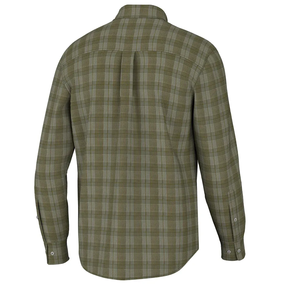 Local Boy Strickland Dress Shirt- Gunmetal/Olive/Cream