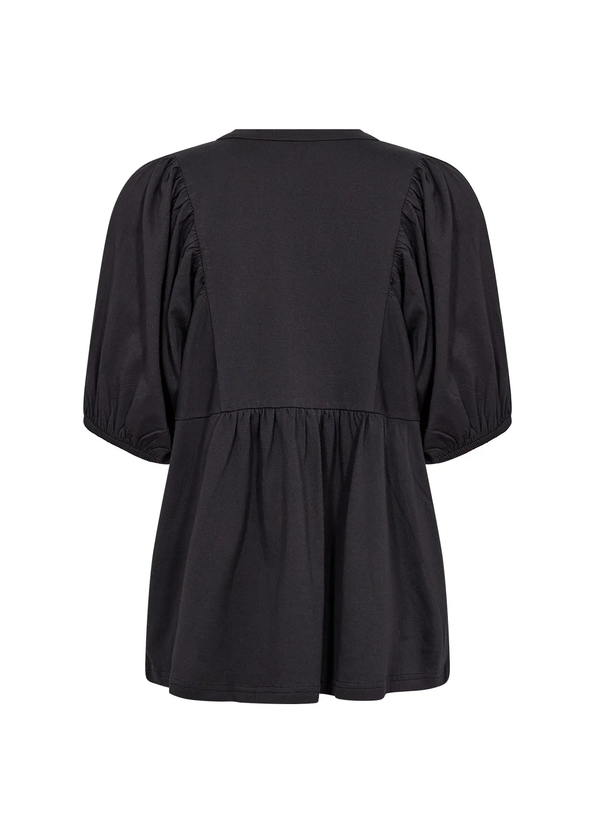 Loraine Eyelet Cotton Blouse - Black