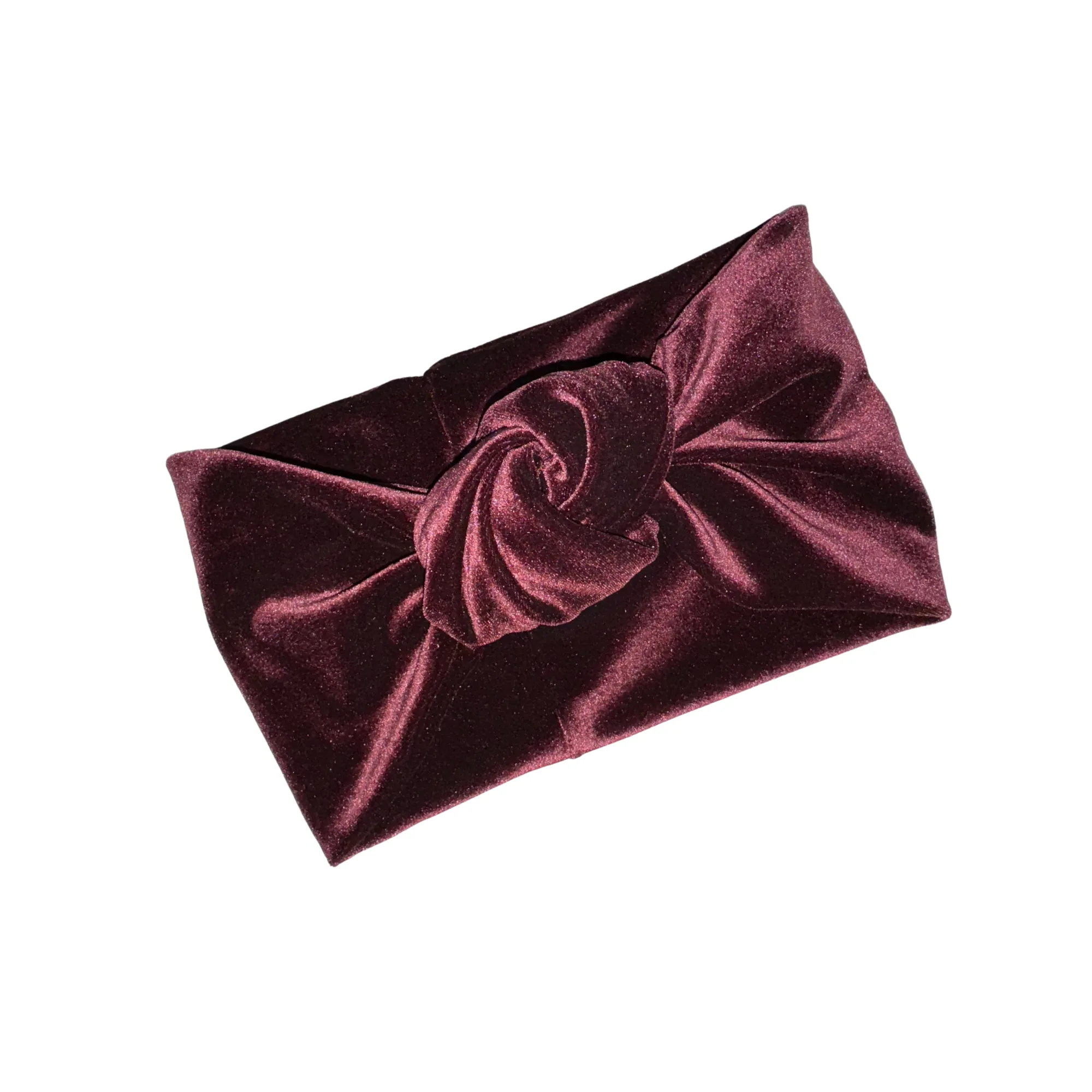 Luxurious Velvet Knotted Headband MAROON