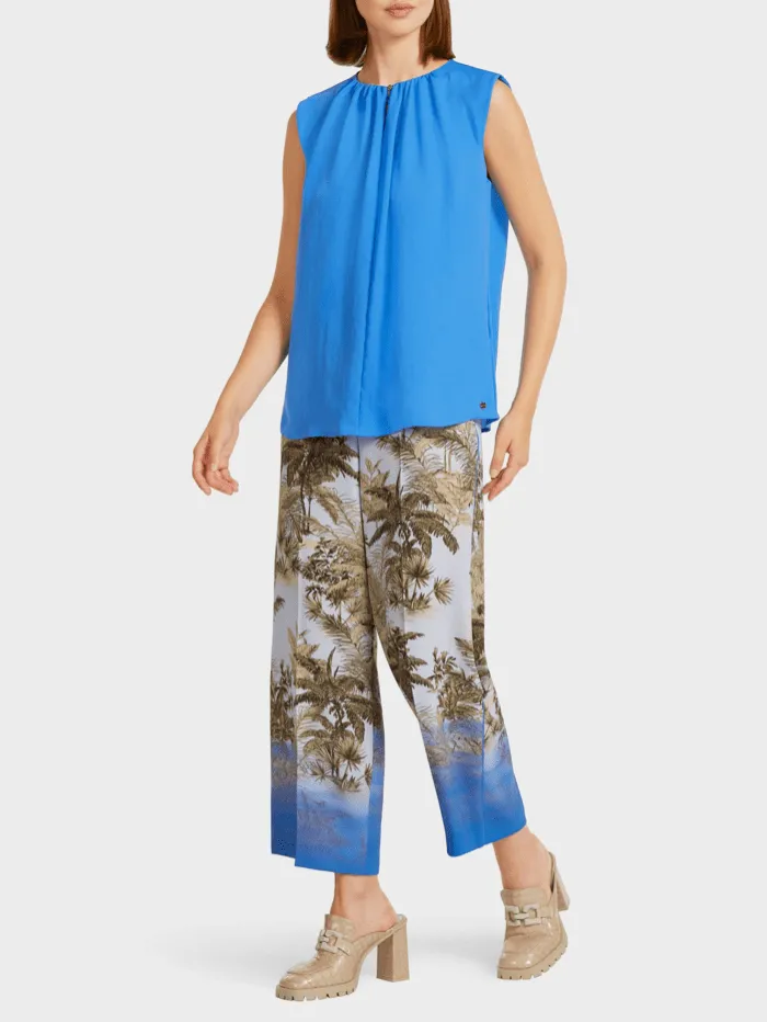 Marc Cain Collections Azure Blue Top UC 61.03 W39 COL 360