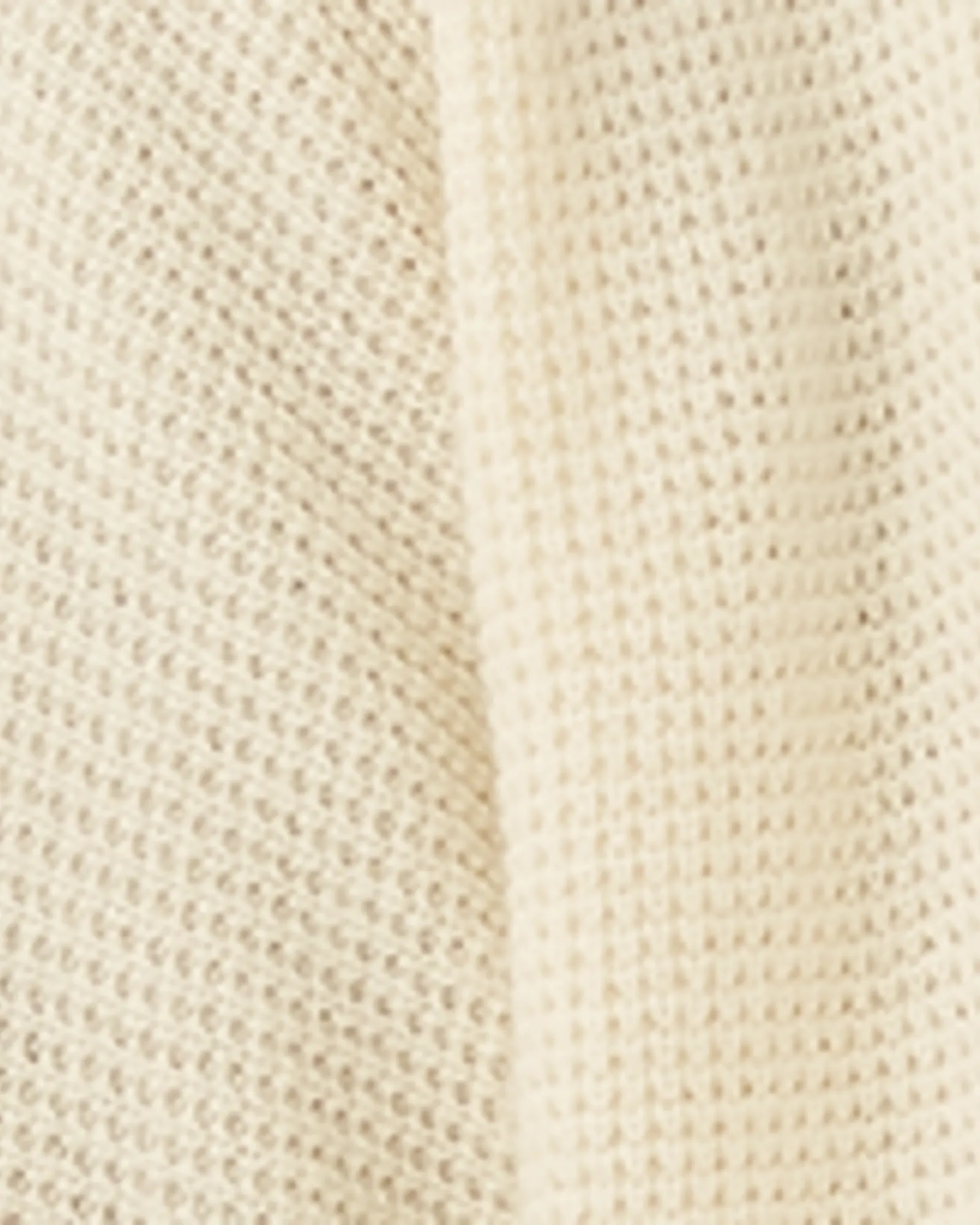 Mauricio Waffle Knit Cardigan | Ivory