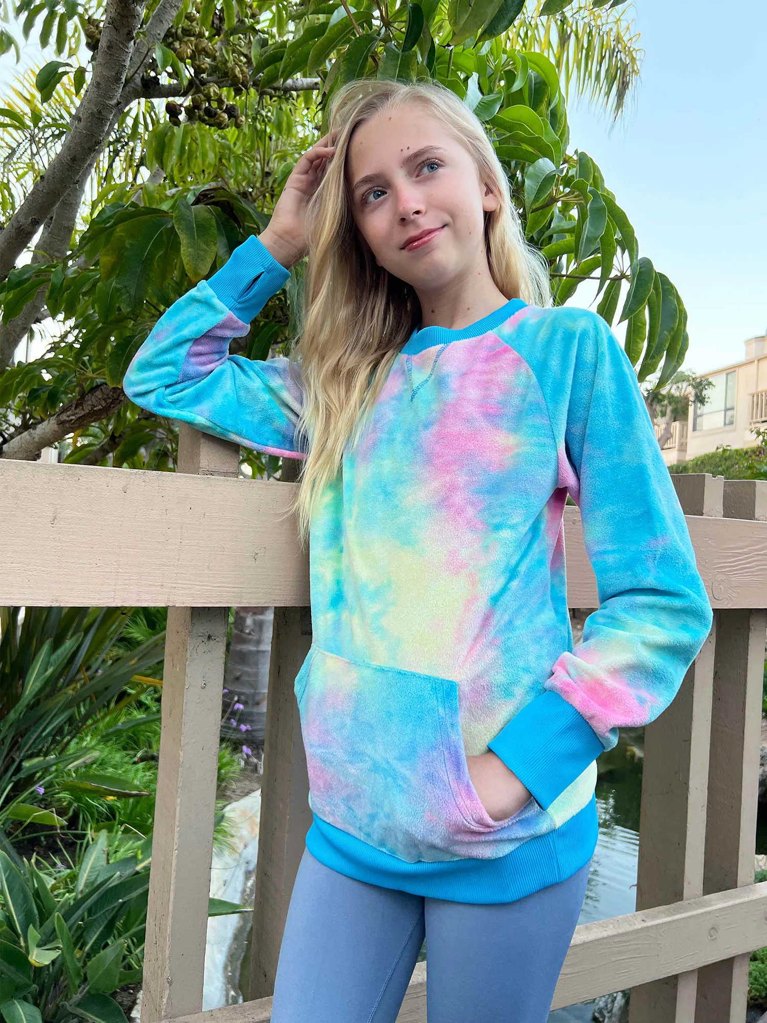 Minky Crewneck Sweatshirt - Tie Dye