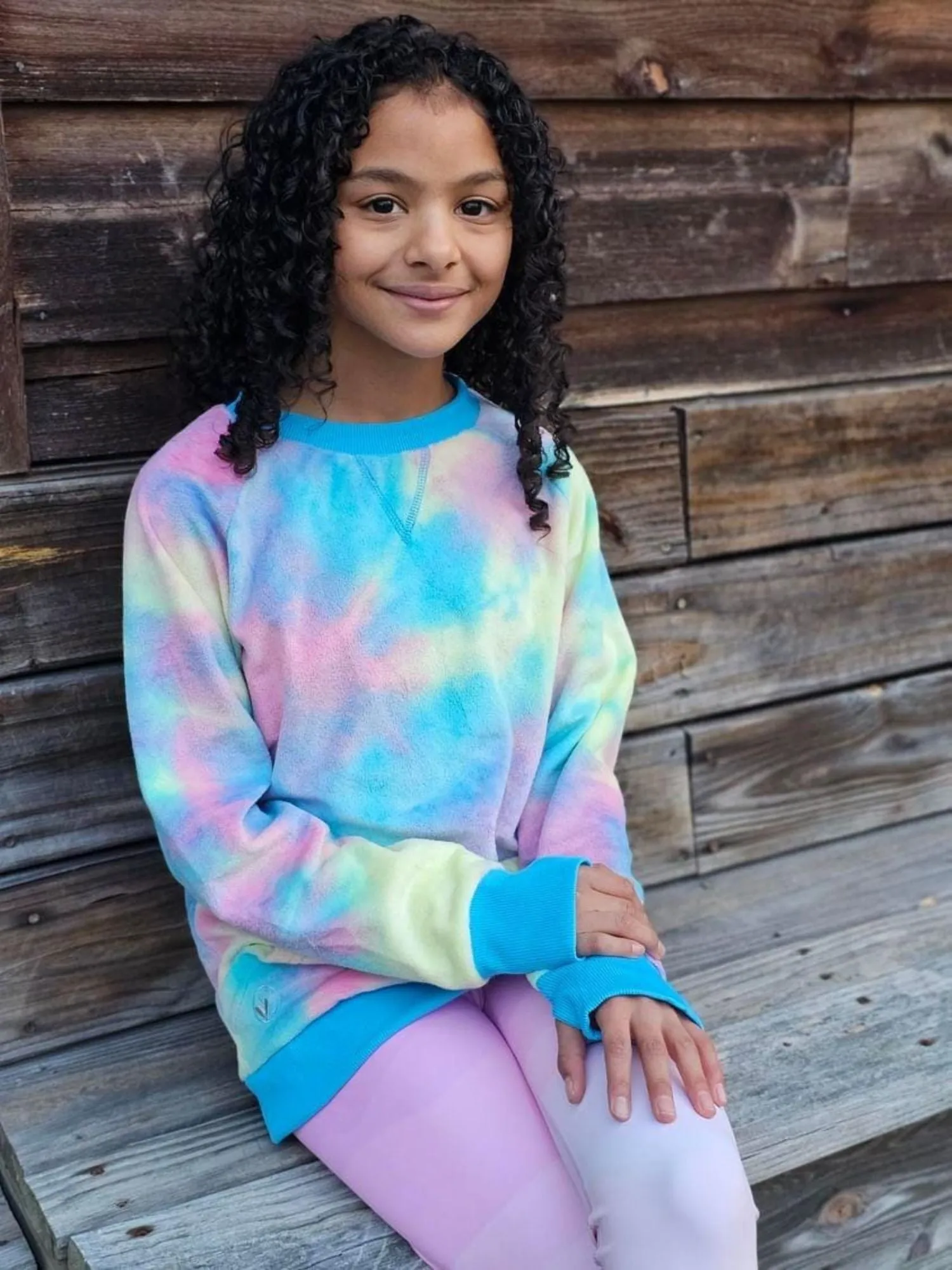Minky Crewneck Sweatshirt - Tie Dye